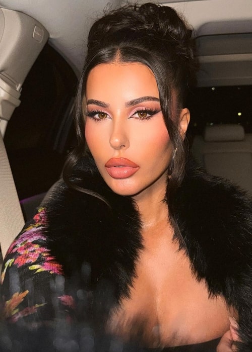 Amra Olević as seen in a selfie that was taken in February 2024