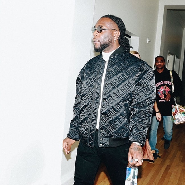 Burna Boy as seen in a picture taken in February 2020