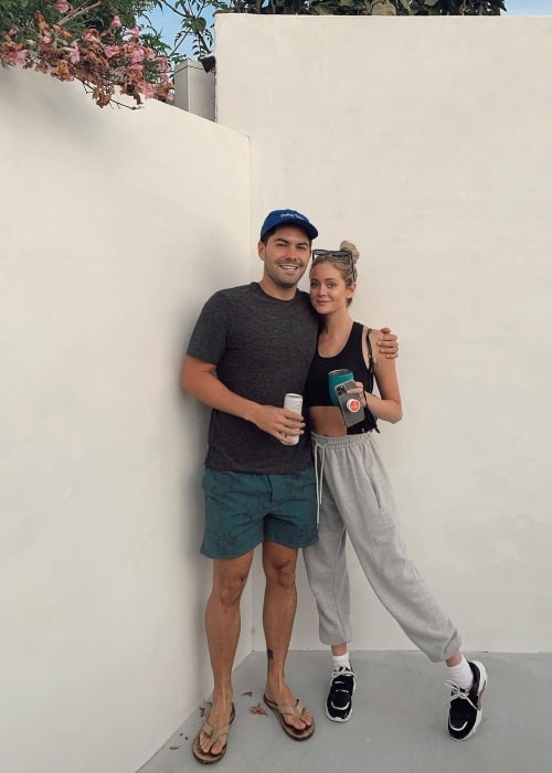 Dylan Barbour with his sweetheart in November 2020