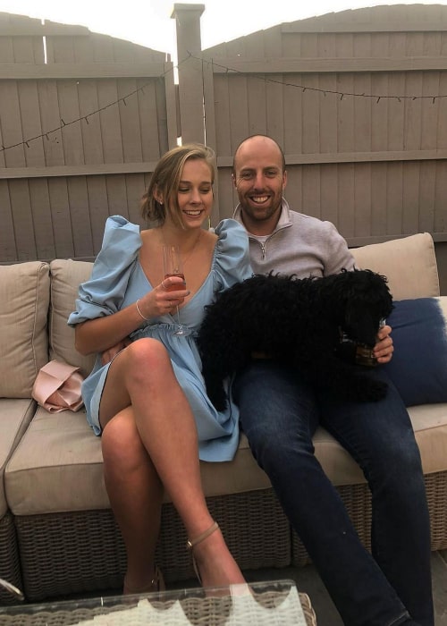 Jack Leach and Lucy Hawkins, as seen in September 2020