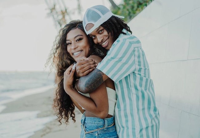 Jazmine Hood and Tae Caldwell as seen in August 2019