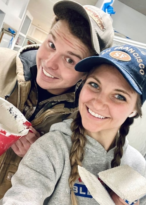 Jeremiah Duggar as seen in a selfie that was taken with Hannah Wissmann in February 2022