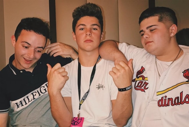 Joey Kisluk with Mike Rohelia (Left) and Johnny Guazz (Right) in September 2017