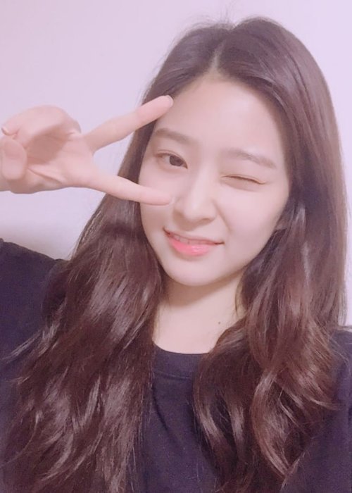 Kim Minjoo in a selfie as seen in August 2018