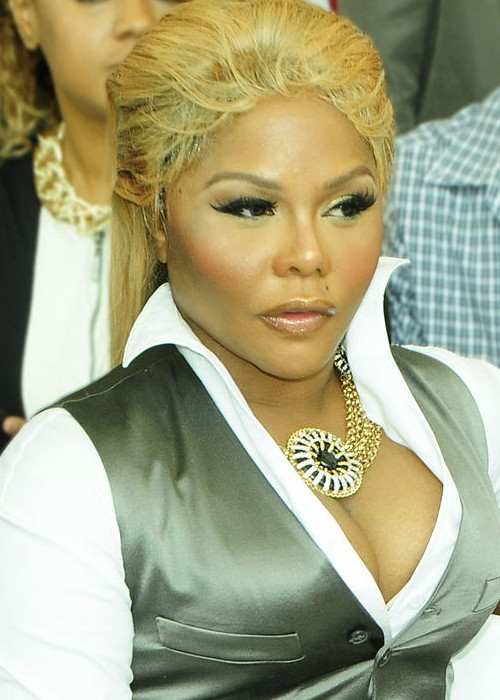 Lil' Kim at the Mercedes Benz Fashion Week in 2012