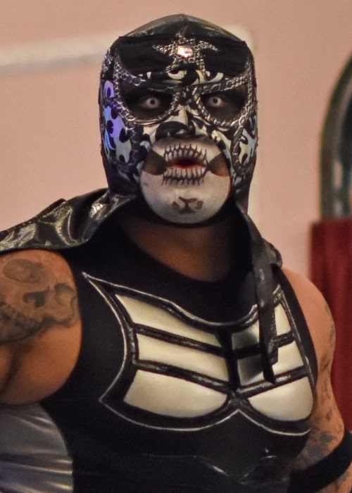 Mexican Luchador Pentag&oacute;n Jr in August 2018