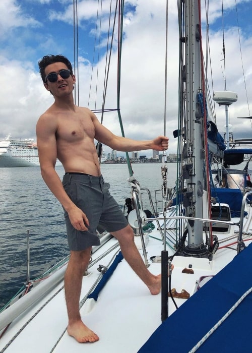 Michael Johnston having a great time in May 2019