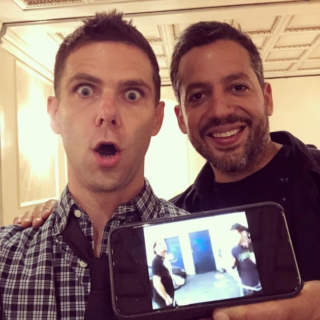 Mikey Day with David Blaine in August 2018