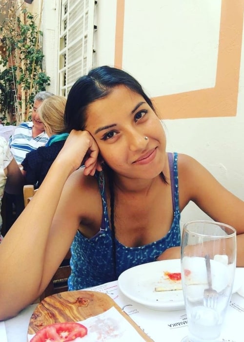Niharika Lyra Dutt as seen in a picture that was taken in Paros in July 2020