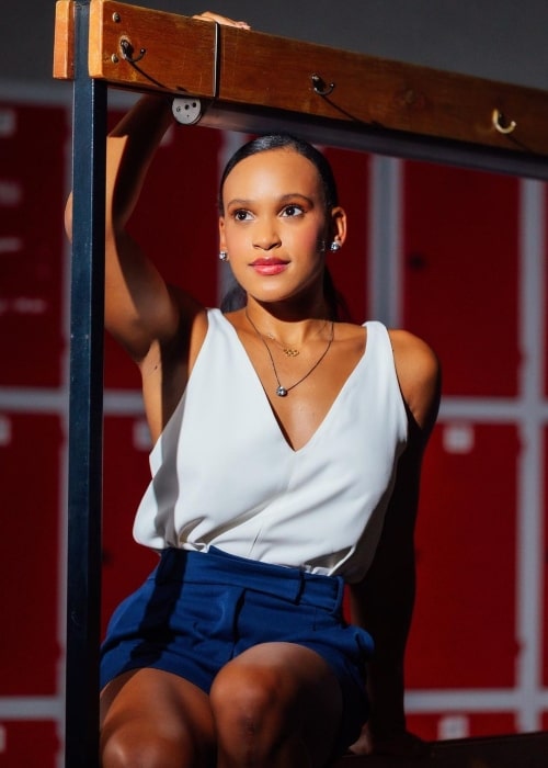 Rebeca Andrade as seen in an Instagram Post in July 2021