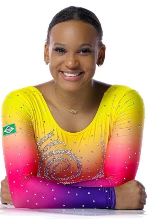 Rebeca Andrade as seen in an Instagram Post in June 2021