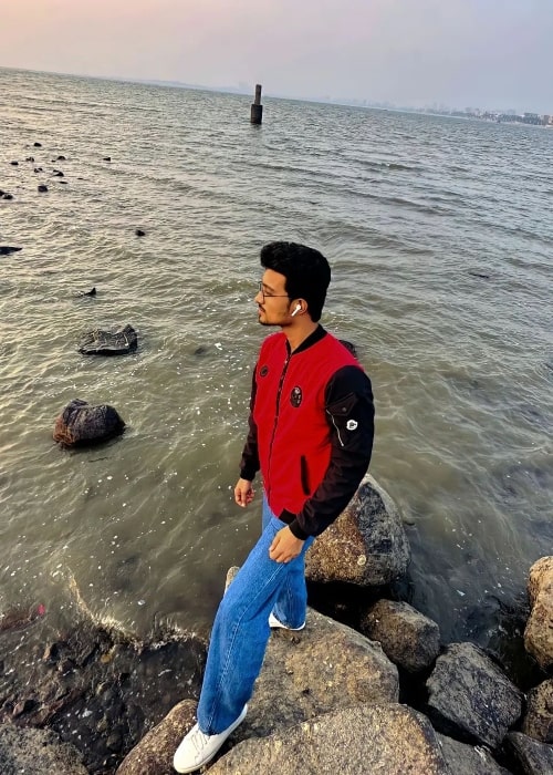Rishi Singh as seen while posing for a picture in February 2023
