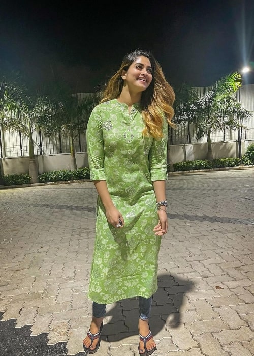 Shivani Narayanan as seen in August 2021